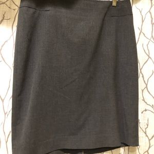 Gray pencil skirt